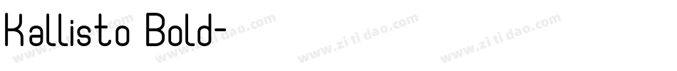 Kallisto Bold字体转换